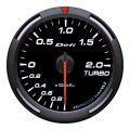 Defi White Racer Turbo - Boost Gauge Metric 60mm 2 Bar - Front side of the gauge