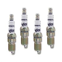 Accel Spark Plug - 14mm Thread - .708 in Reach - Heat Range 6 - 4 Pack