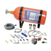NOS Sniper Wet 4 & 6 Cylinder Nitrous Oxide System - Front side parts of the nitrous oxide system 