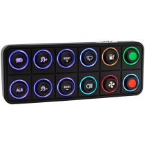 LinkECU CANKEYPAD12 101-0239 12 key (2x6) CAN Keypad fitting 15mm inserts (sold separately) CAN Keypads
