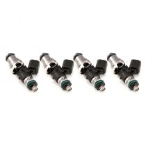 Injector Dynamics 1050cc injectors 14mm adapter top.Denso lower OVER the o-ring retainer.Set of 4.
