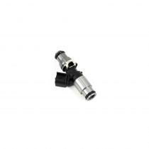 Injector Dynamics ID1050x, 60mm length, 14 mm (grey) adaptor top AND (silver) BOTTOM adaptor