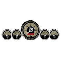 Autometer Gauge Kit, 5 Pc., 3 3/8" & 2 1/16", Elec. Speedometer, Cruiser Ad