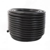 Aeromotive Hose, Fuel, PTFE, Stainless Steel Braided, Black Jacketed, AN-06 x 16'
