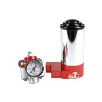 Aeromotive SS Carbureted Pump Reg Gauge Kit, 3/8-NPT