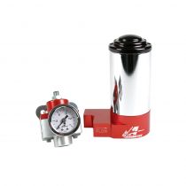 Aeromotive SS Carbureted Pump Reg Gauge Kit, AN style ports