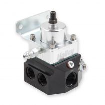 Holley Double Adjustable Fuel Regulator, 8AN Inlet/ 10AN 