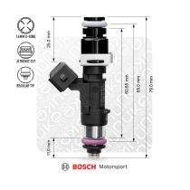 Bosch injector 2200cc NGI2, 65mm (EV14L)