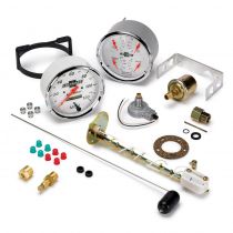 Autometer Gauge Kit, 2 Pc., Quad & Speedometer, 5", Chevrolet Heritage Bowtie