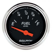 Autometer Gauge, Fuel Level, 2 1/16", 73 To 10Ω, Elec, Designer Black