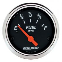Autometer Gauge, Fuel Level, 2 1/16", 240 To 33Ω, Elec, Designer Black