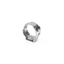 Front side of Stainless steel single ear Hose Clamp 10.3 - 12.8mm 10pcs