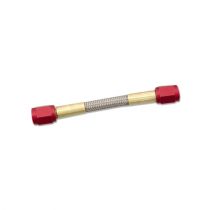NOS Stainless Steel Braided Hose -3AN 3" Red