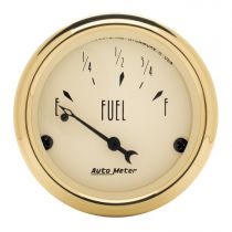 Autometer Gauge, Fuel Level, 2 1/16", 73 To 10Ω, Elec, Golden Oldies