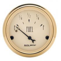 Autometer Gauge, Fuel Level, 2 1/16", 240 To 33Ω, Elec, Golden Oldies
