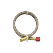 NOS Stainless Steel Braided Hose -4AN 2-foot 1/8" NPT Red