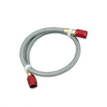 NOS Stainless Steel Braided Hose -4AN 3-foot Red