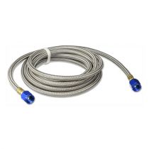 NOS Stainless Steel Braided Hose -4AN 8-foot Blue