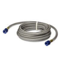 NOS Stainless Steel Braided Hose -4AN 12-foot Blue