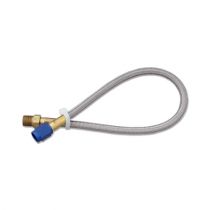 NOS Stainless Steel Braided Hose -4AN 18-foot Blue