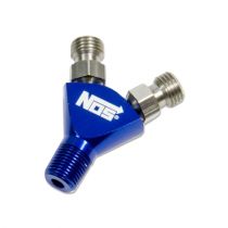 NOS Blue Flare Jet To 1/8" NPT Specialty Y Fitting