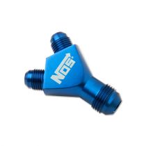 NOS 4AN Blue Specialty Y Fitting Block