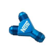 NOS 8AN Blue Specialty Y Fitting Block