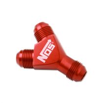 NOS 8AN Red Specialty Y Fitting Block