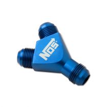 NOS 10AN Blue Specialty Y Fitting Block