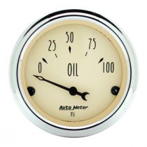 Autometer Oil Pressure Gauge -  Front View
