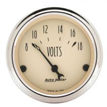Autometer Voltmeter Gauge - Front View