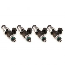 Injector Dynamics ID2600, for SE-R Spec V / QR25DE.  14mm (grey) adapter top. Set of 4. 2600.48.14.14.4