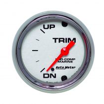 Autometer Gauge, Trim Level, 2 1/16", Up/Down, Electric, Marine Chrome