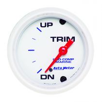 Autometer Gauge, Trim Level, 2 1/16", Up/Down, Electric, Marine White