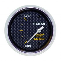 Autometer Gauge, Trim Level, 2 5/8", Up/Down, Electric, Marine Carbon Fiber
