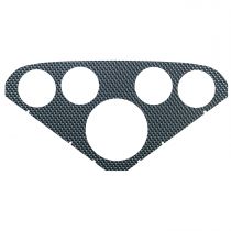 Autometer Faceplate For #2208, Optional, Silver Carbon Look