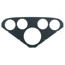 Autometer Faceplate For #2208, Optional, Carbon Look