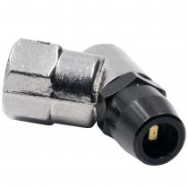 Autometer Air Chuck, 45 degree  Bullet Foot, 1/4" Npt