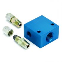Autometer Fitting, Adapter, Transmission Line, 5/16" Od Tubing, 1/2" Nptf