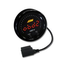 AEM X-Series OBD2 Digital Datastream Gauge - Front side of gauge 