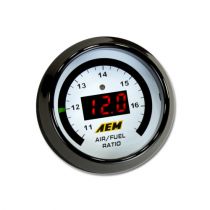 AEM Digital Wideband UEGO AFR Gauge (Sensor Not Included) - Parte frontal del kit de medidores