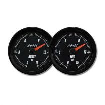 AEM Fuel Pressure Gauge 0-15PSI with Analog Face