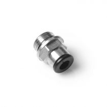 Front side of 1/4 BSPP Pneufit Quick Connect to 6 mm tubing