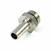 Front side of 1/4 BSPP Barb Fitting for 6 mm hose