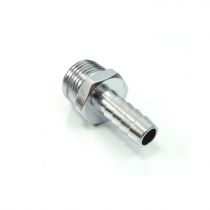 Front side of 1/4 BSPP Barb Fitting for 4 mm hose