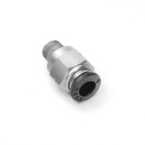 Front side of 1/16 NPT Pneufit Quick Connect to 6 mm tubing