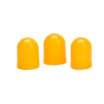 Autometer Light Bulb Boots, Yellow, Qty. 3