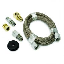 Autometer Line, Braided Stainless Steel, #4 Dia., 3Ft. Length, -4An And 1/8" Nptf Fittings