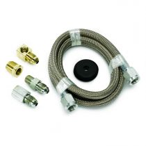 Autometer Line, Braided Stainless Steel, #4 Dia., 4Ft. Length, -4An And 1/8" Nptf Fittings