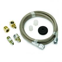 Autometer Line, Braided Stainless Steel, #3 Dia., 4Ft. Length, -3An And 1/8" Nptf Fittings